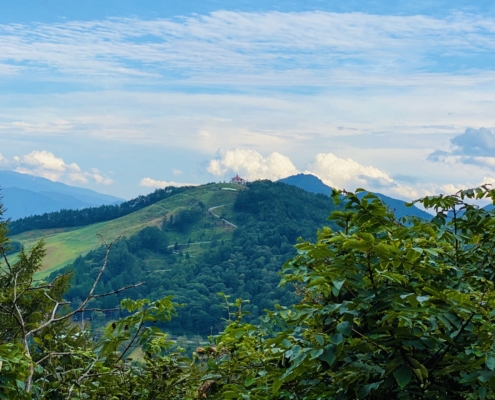 Mountaintop view from Mt. Hijiri in Nagano prefecture, Japan